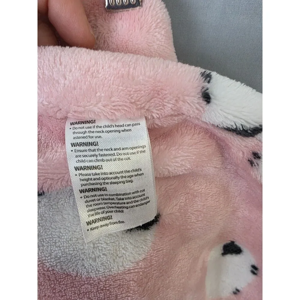 ZigJoy Infant Baby Sleep Sack 3-6 Mth Pink Sheep Fuzzy Swaddle Blanket Bag